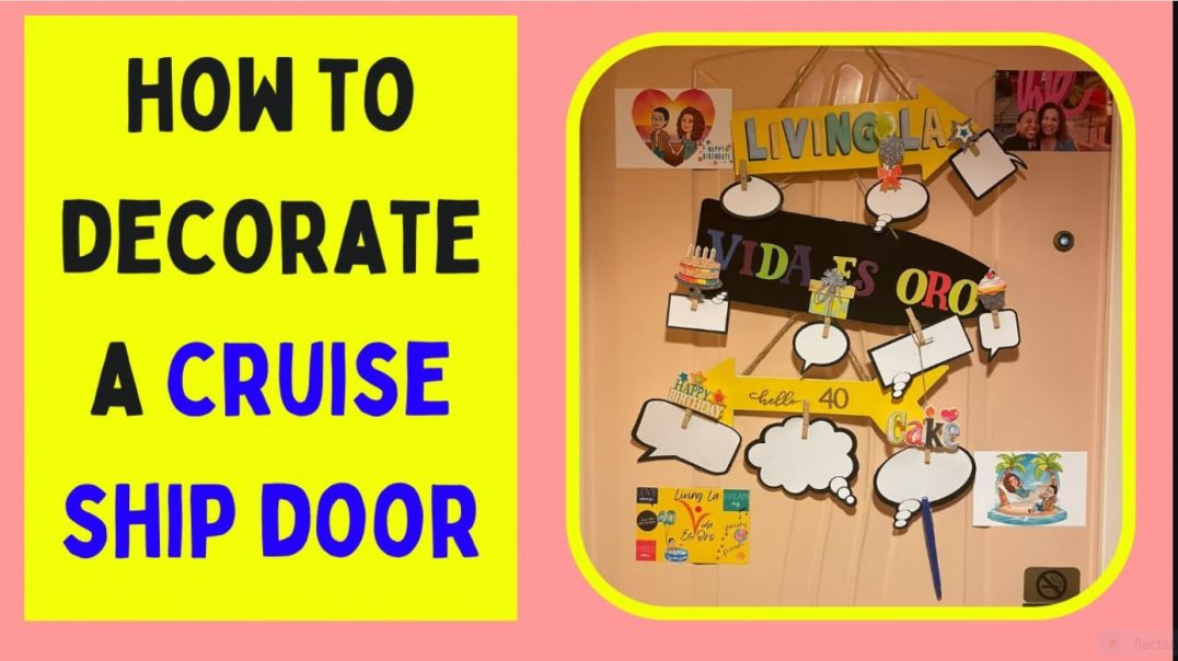 ⁣How to Decorate a Cruise Ship Door | Tips on Trips