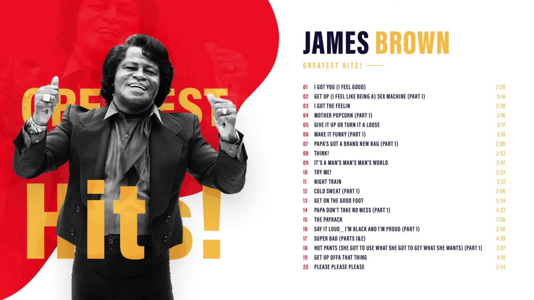 ⁣James Brown - 20 All-Time Greatest Hits!