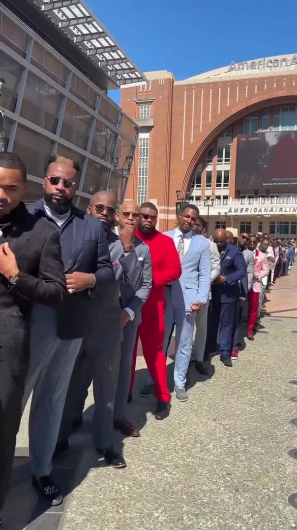Like if you get CHILLS seeing all of these Black Men in Unity Suited and Booted