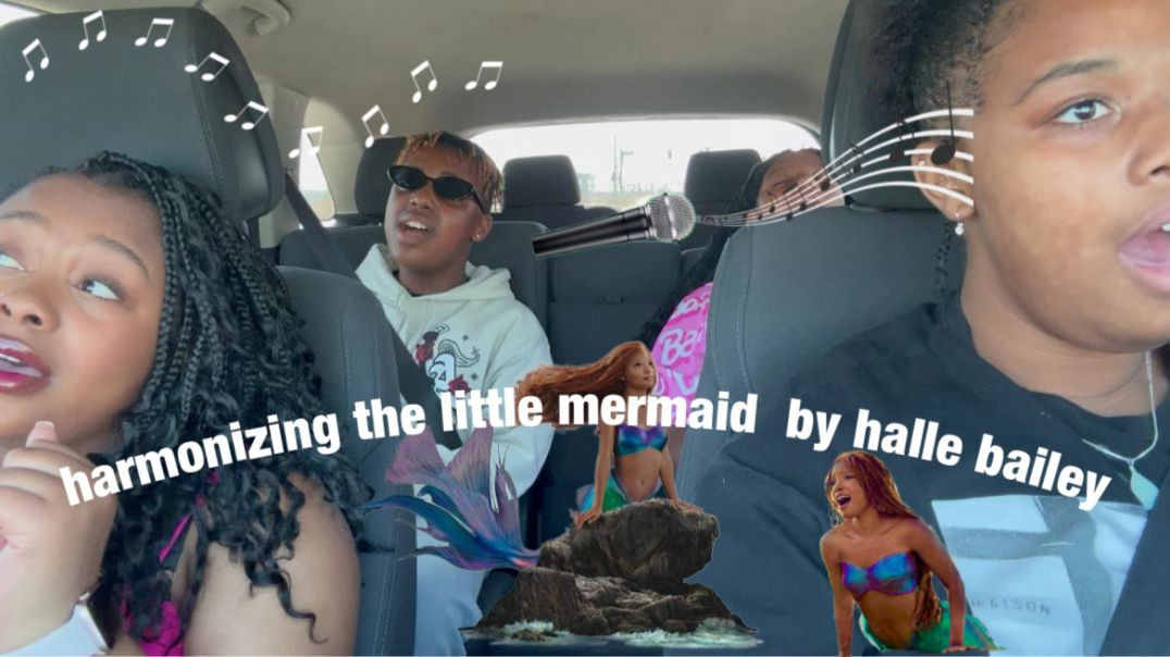 ⁣Harmonizing the little mermaid by halle bailey