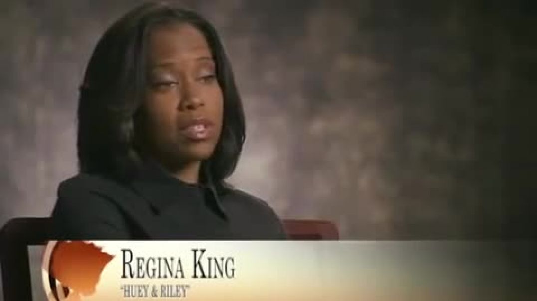 ⁣Salute Regina King for playing both Riley and Huey in The Boondocks