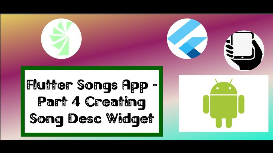 ⁣Flutter Songs App - Part 4 Creating Song Desc Widget