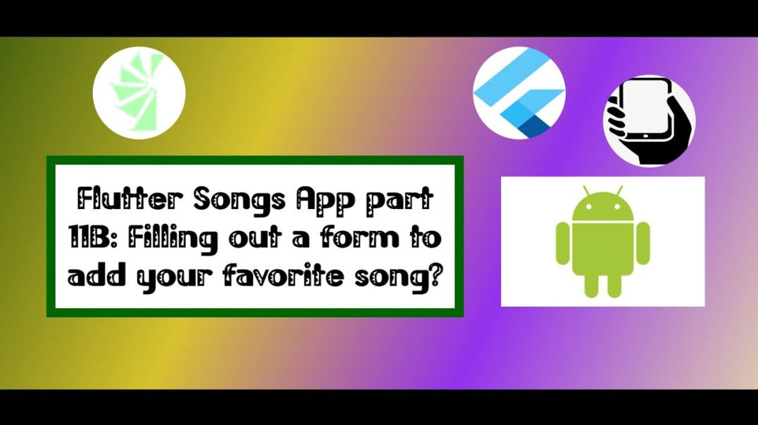 ⁣Flutter Songs App Part 11B: Filling out a form to add your favorite song