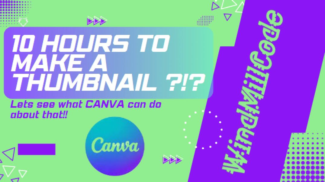 ⁣Make a thumbnail with canva