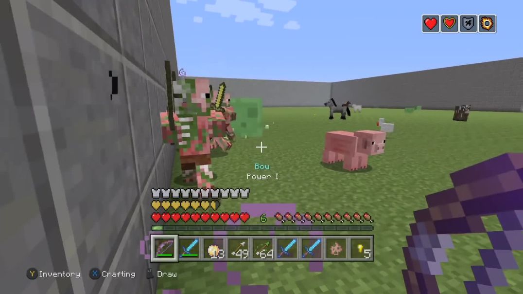 ⁣JFUNK VS 50 ZOMBIE PIG MEN Minecraft (old video jfunk)