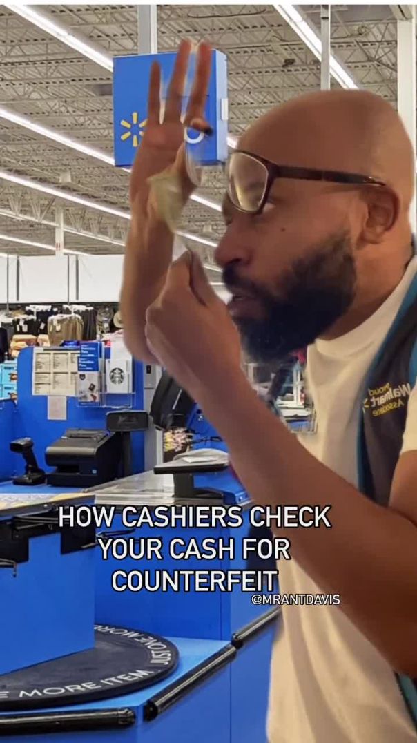 Cashiers Checking The Counterfeits