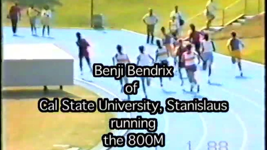 Benji Bendrix running the 800M || California State University