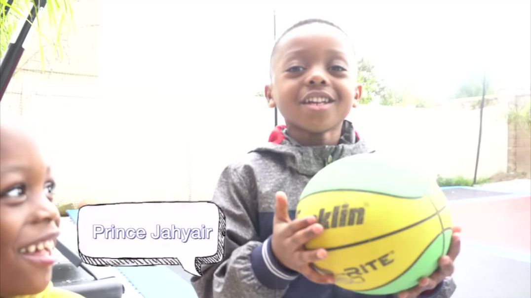 ⁣Basketball Star 3 Year Old Baby Josiah Shows Off NEW Trick Shots With Prince Jahyair!