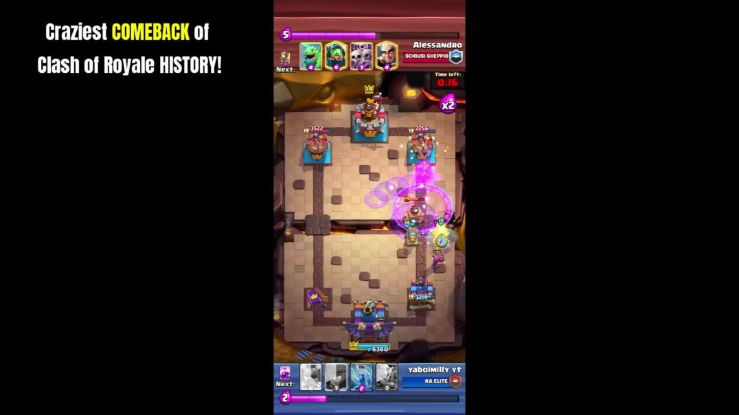 ⁣CRAZIEST Clash Of Royale CLUTCH of ALL TIME! 🔥