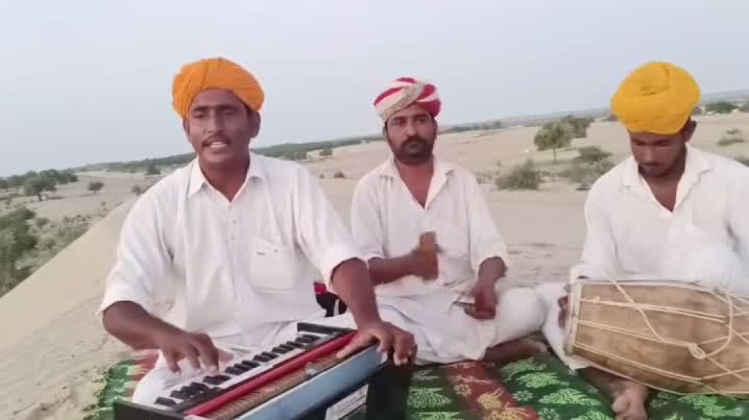 ⁣Rajasthani lok event