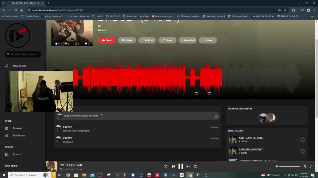 ⁣Reacting to (FNUTAE) on TheBlackTube's Music Streaming Platform! *FIRE BEAT*🔥 (Part 2)