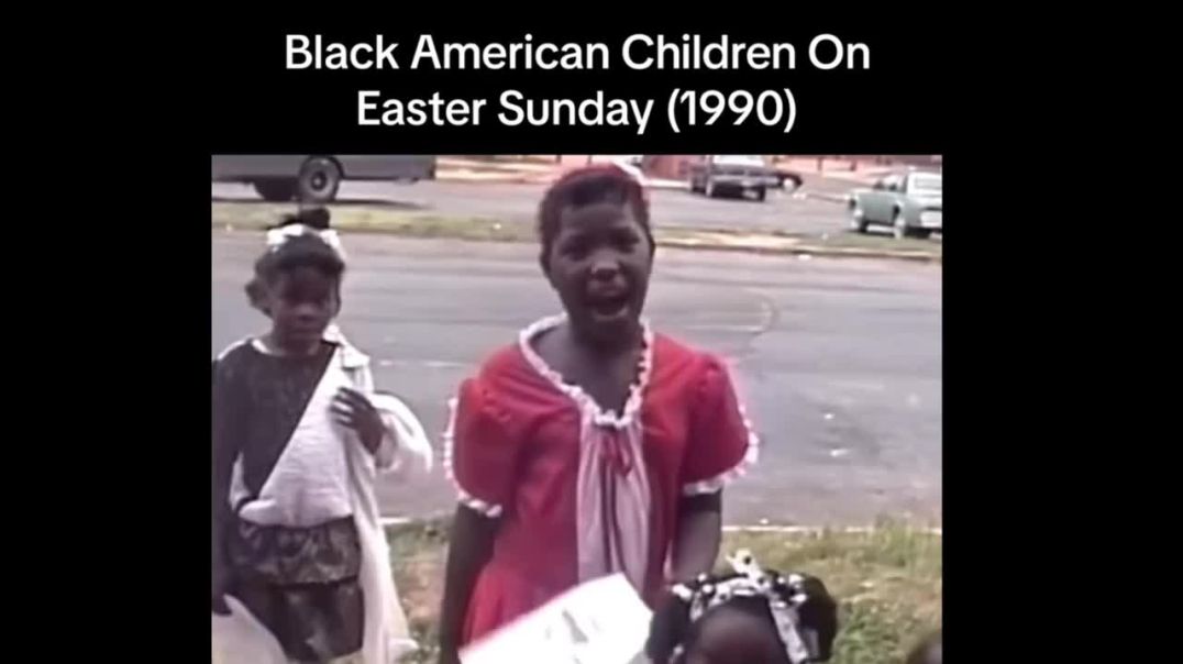 ⁣THROWBACK: 90S  BLACK AMERICAN CHILDREN ON EASTER SUNDAY