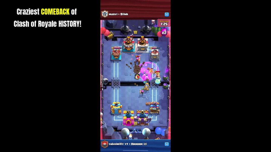 ⁣Craziest Clash of Royale Clutch of ALL TIME (Part 2)