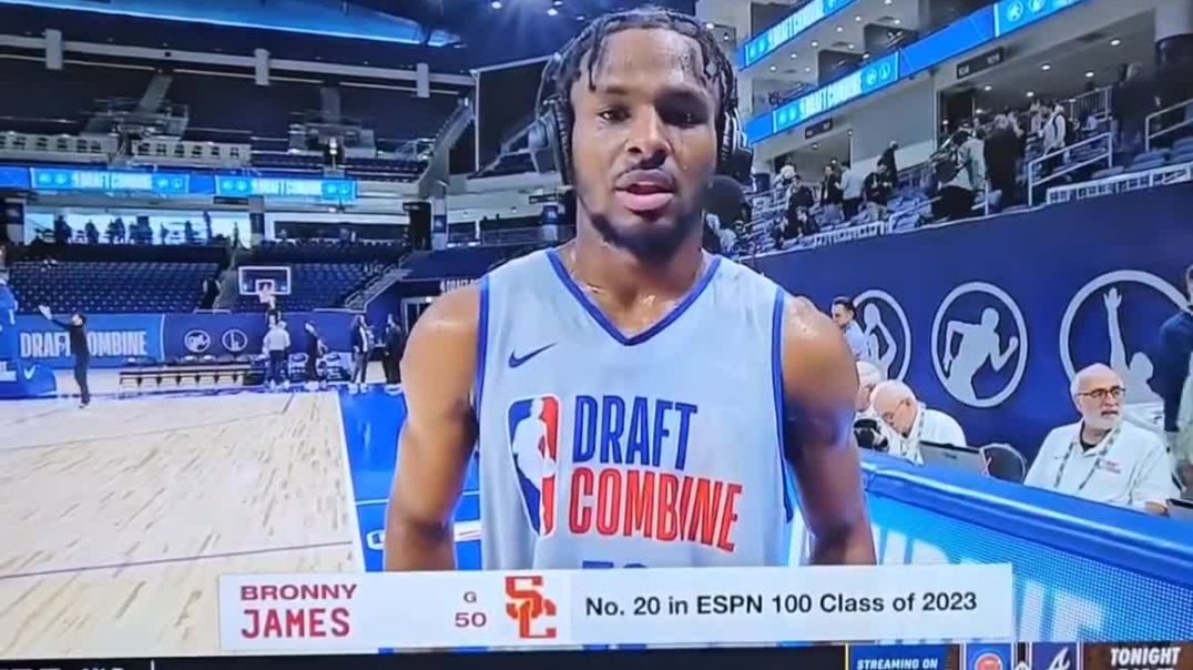 ⁣Bronny James is the main attraction at the 2024 NBA Draft Combine