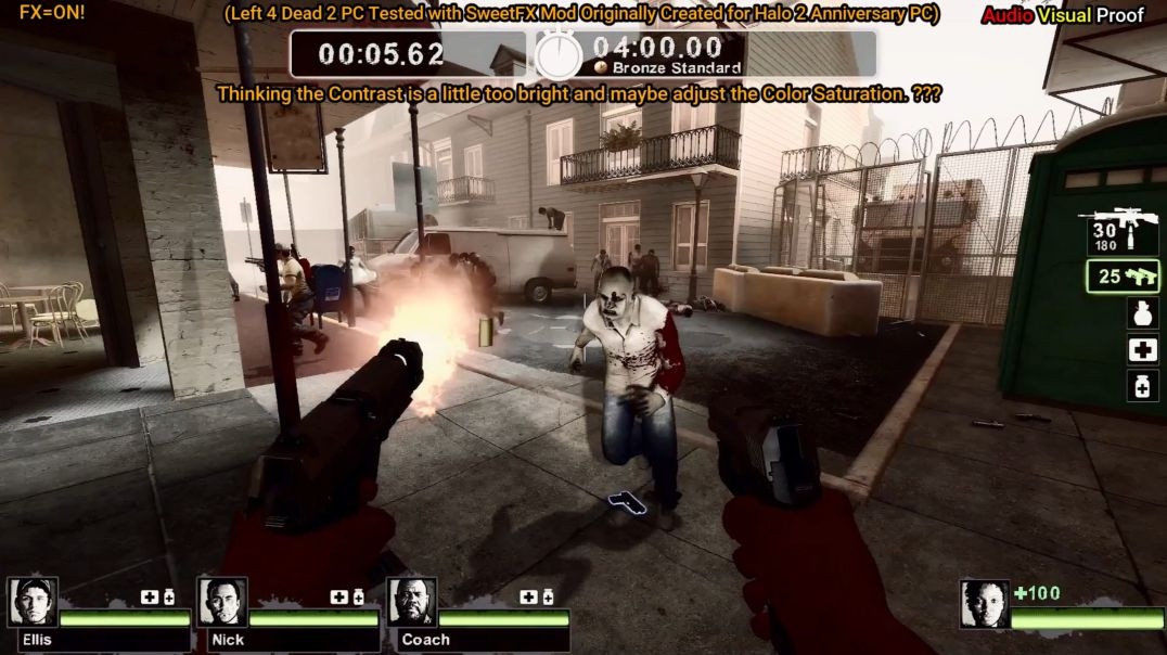 Left 4 Dead 2 Tested w SweetFX Made for Halo2 MCC Vid1!