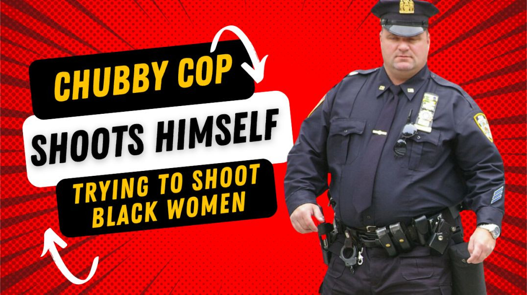 ⁣Cop shoots himself trying to shoot black woman