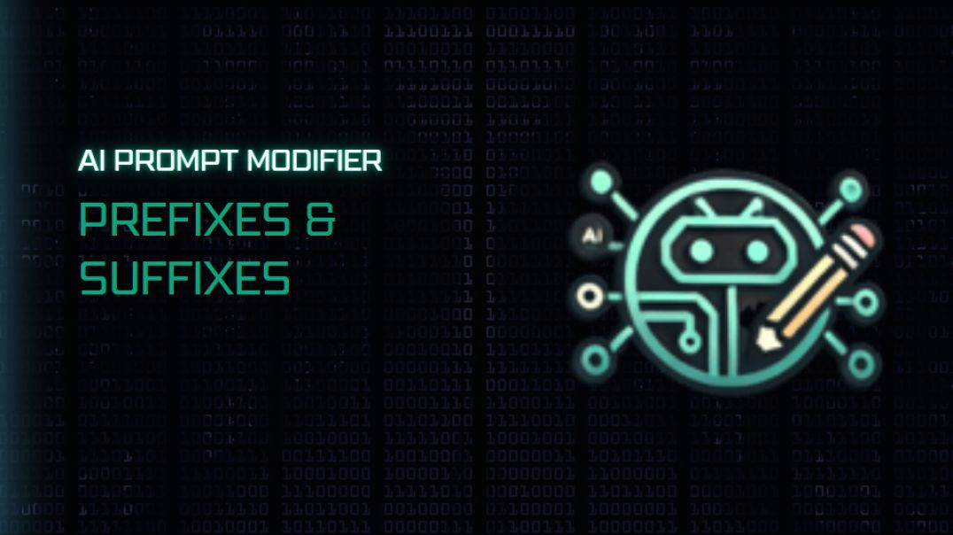 AI Prompt Modifier How To Guide: Prefixes & Suffices