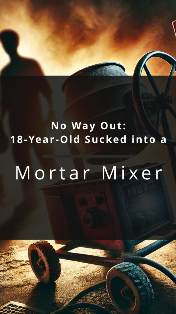 No Way Out: 18-Year-Old Sucked into Mortar Mixer