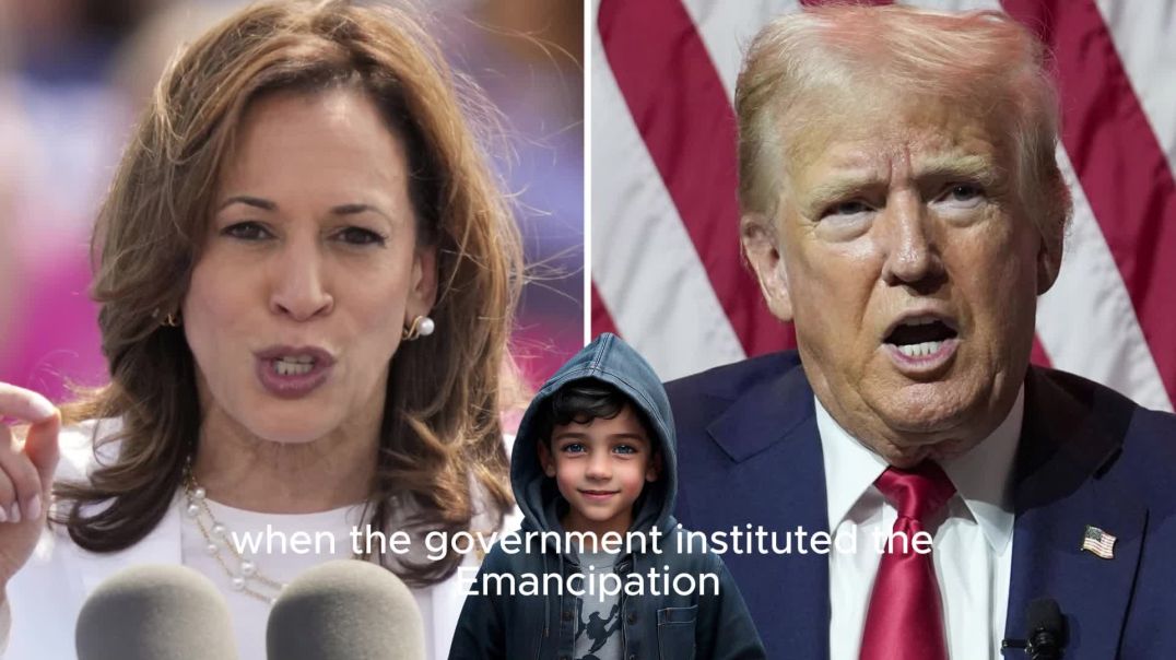 ⁣Lil boy gives the DEEPEST breakdown of Trump vs Kamala Harris Election