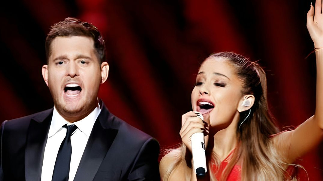 ⁣Michael Buble & Ariana Grande - Santa Claus Is Coming To Town