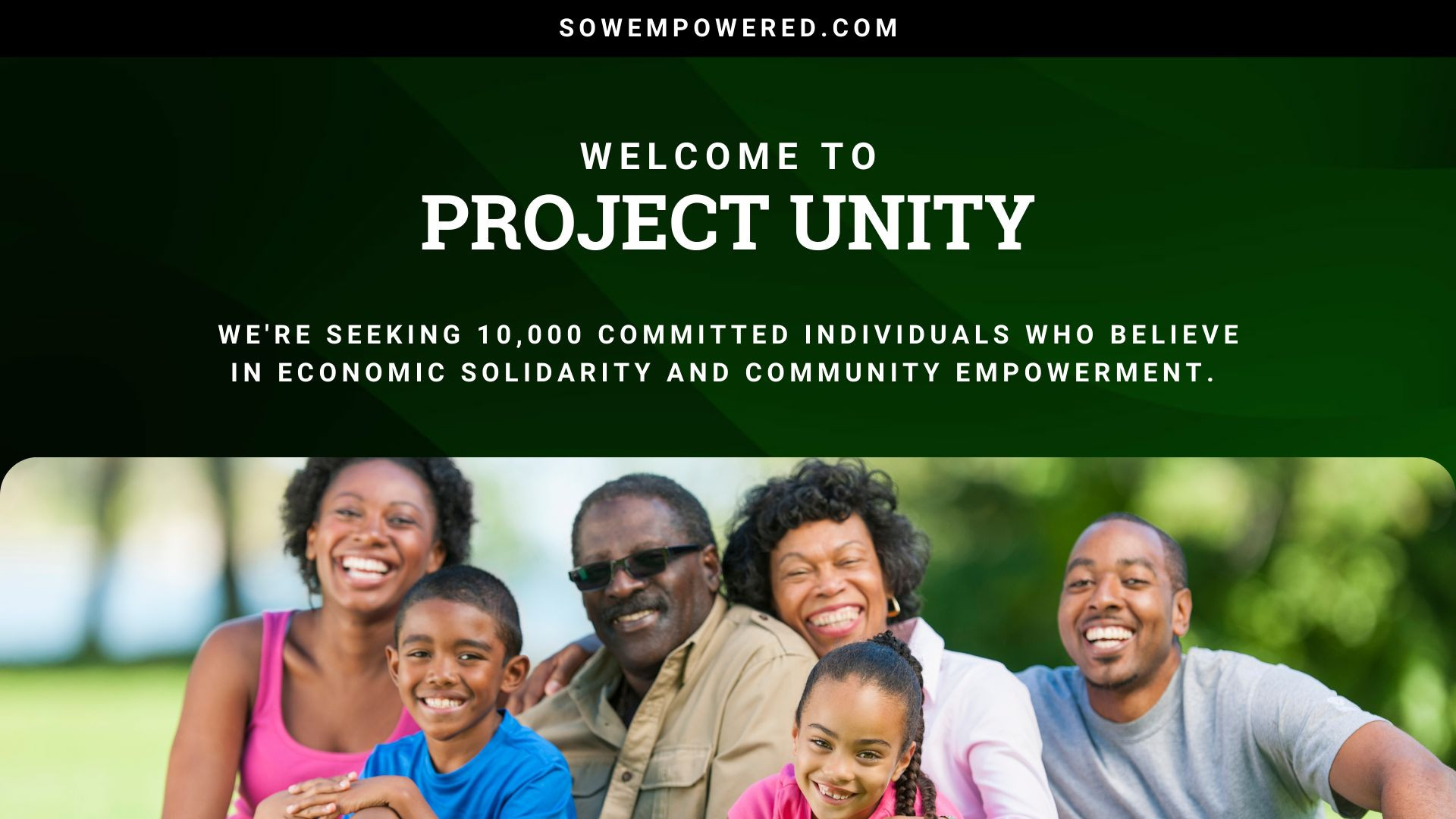 Welcome to Project Unity!