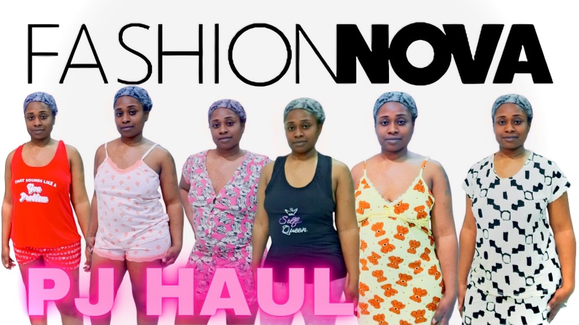 ⁣FASHION NOVA PYJAMA SET TRY ON HAUL