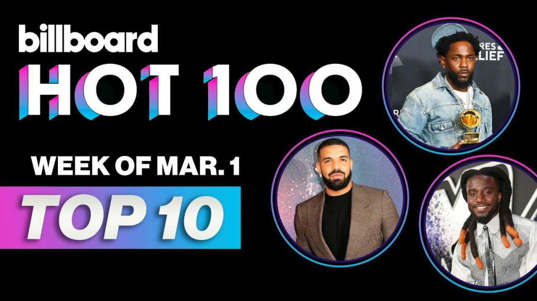 ⁣Billboard Hot 100 Top 10 Countdown For March 1st, 2025