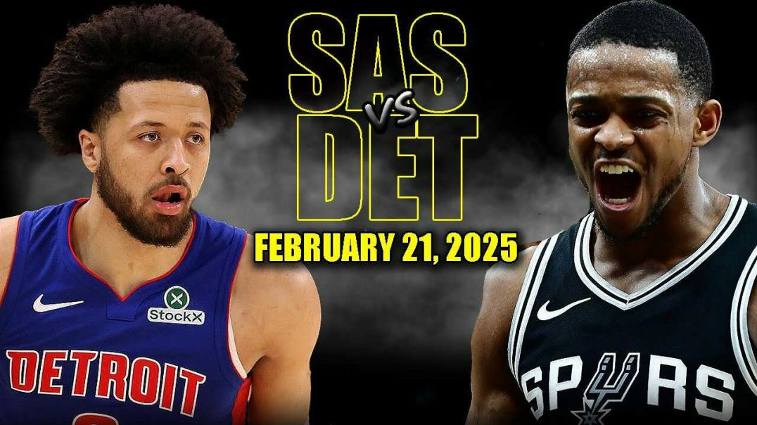 ⁣San Antonio Spurs vs Detroit Pistons Full Game Highlights - February 21, 2025 | NBA Regular Season