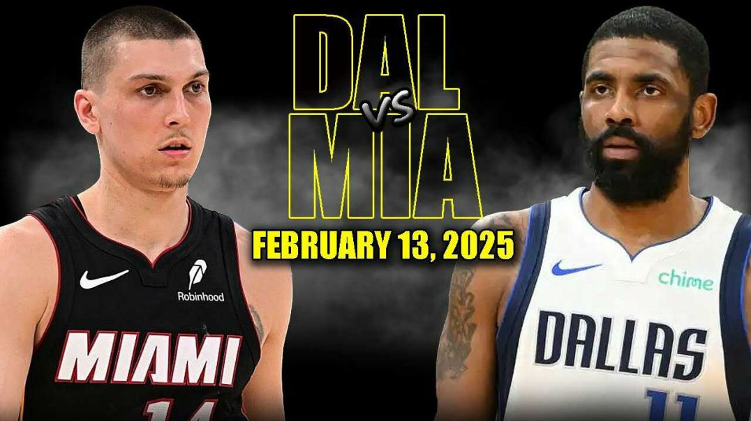 ⁣Dallas Mavericks vs Miami Heat Full Game Highlights - February 13, 2025 | NBA Regular Season