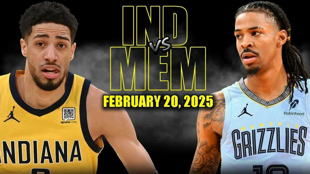 ⁣Memphis Grizzlies vs Indiana Pacers Full Game Highlights - February 20, 2025 | NBA Regular Season