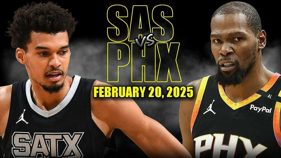 ⁣Phoenix Suns vs San Antonio Spurs Full Game Highlights - February 20, 2025 | NBA Regular Season