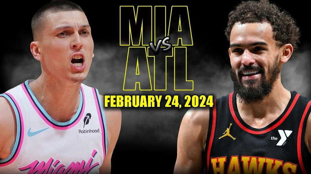 ⁣Miami Heat vs Atlanta Hawks Full Game Highlights - February 24, 2025 | NBA Regular Season