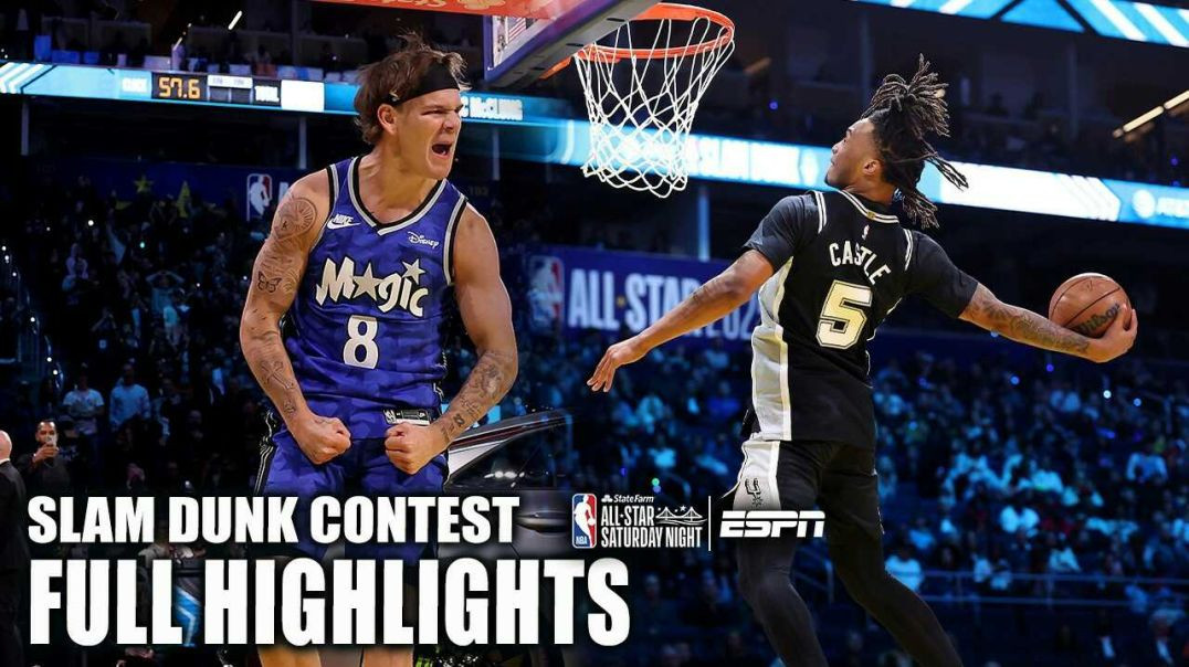 ⁣2025 NBA Slam Dunk Contest Full Highlights 🏀 | NBA on TBT