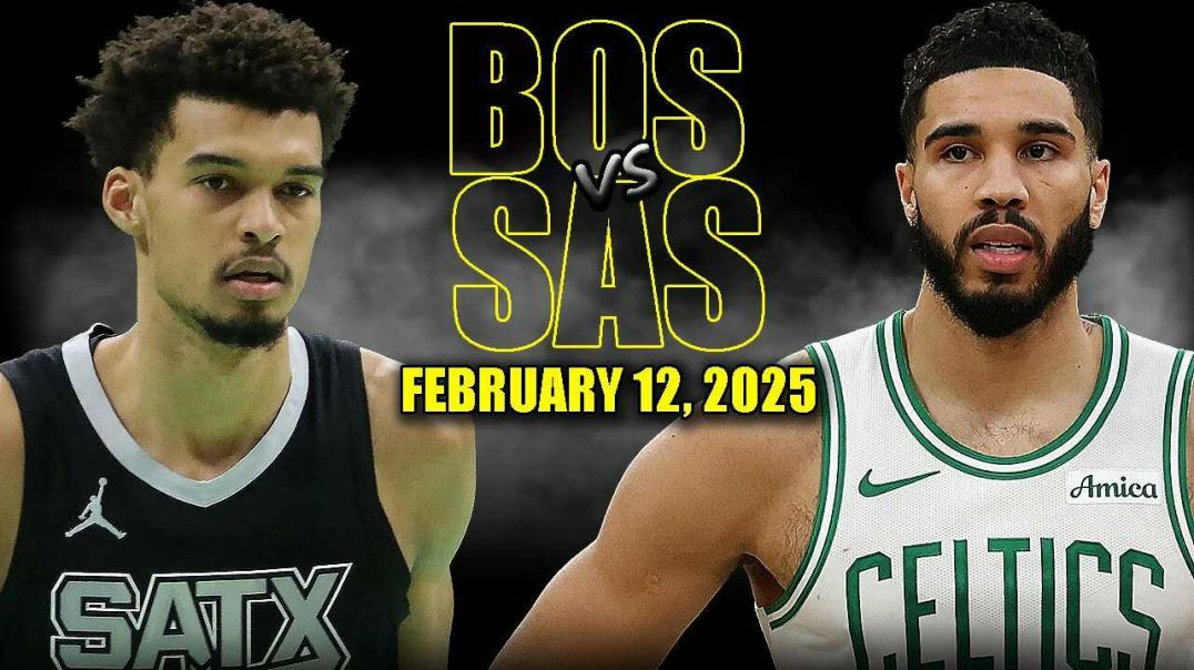 ⁣Boston Celtics vs San Antonio Spurs Full Game Highlights - February 12, 2025 | NBA Regular Season