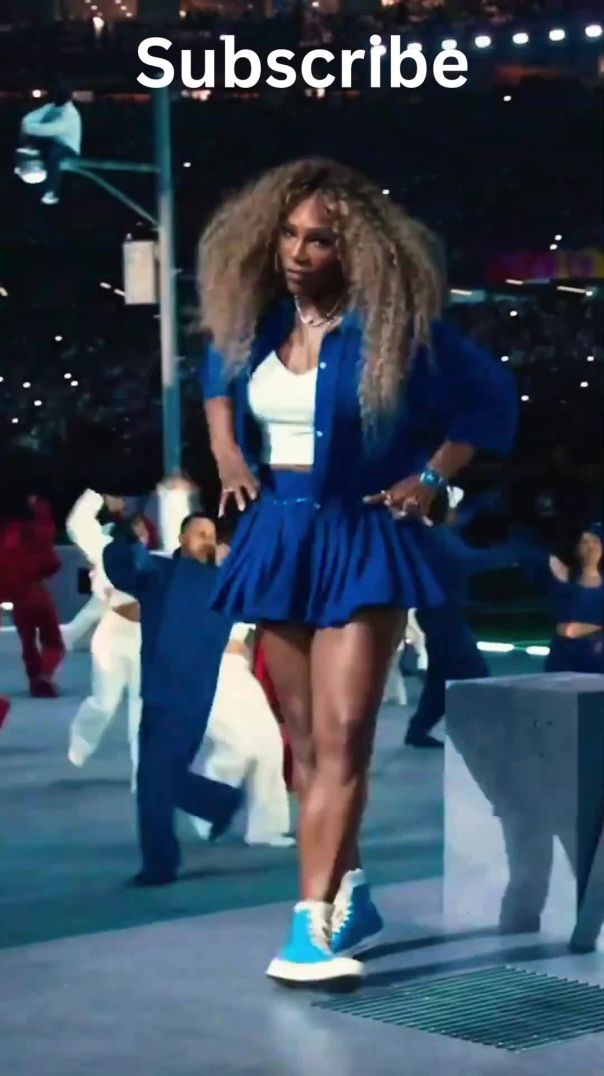 Serena Williams makes appearance during Kendrick Lamar's Super Bowl halftime show