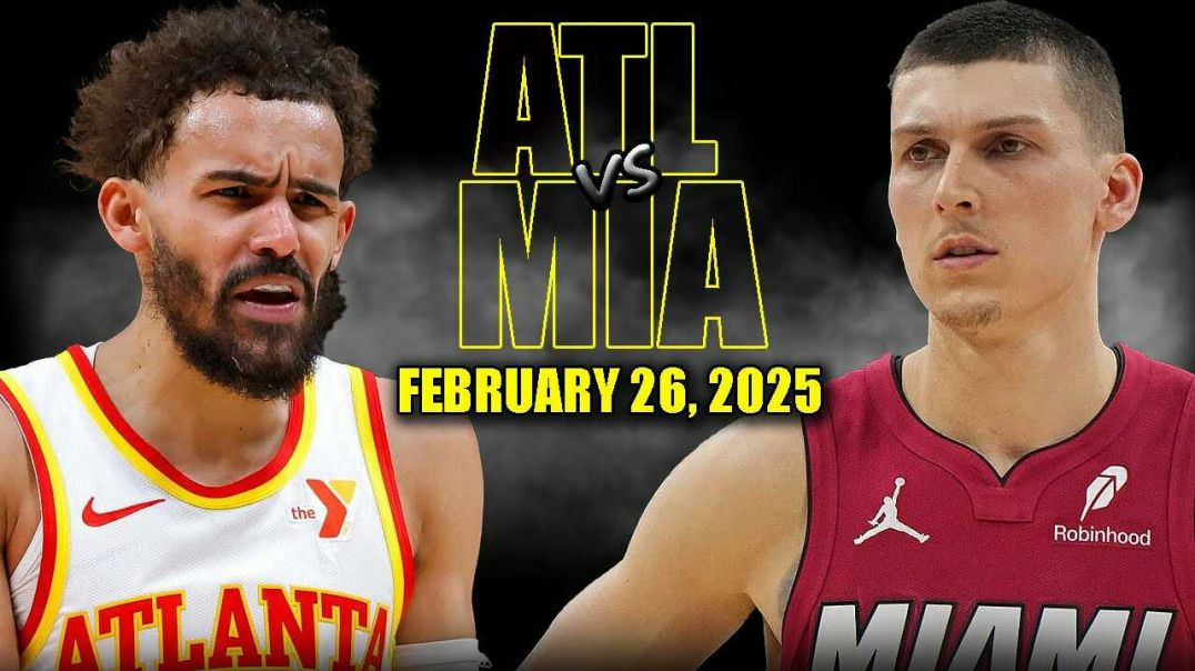 ⁣Miami Heat vs Atlanta Hawks Full Game Highlights - February 26, 2025 | NBA Regular Season