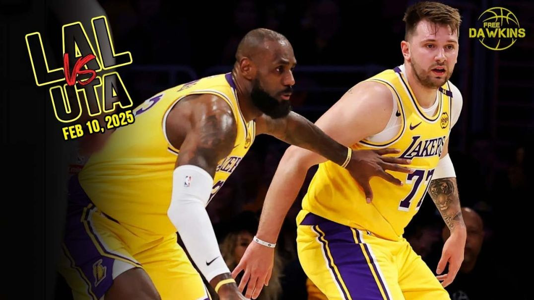 ⁣Los Angeles Lakers Full Team Highlights vs Jazz | Luka's Debut | Feb 10, 2025