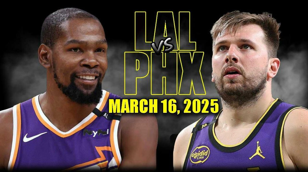 ⁣Los Angeles Lakers vs Phoenix Suns Full Game Highlights - March 16, 2025 | NBA Regular Season