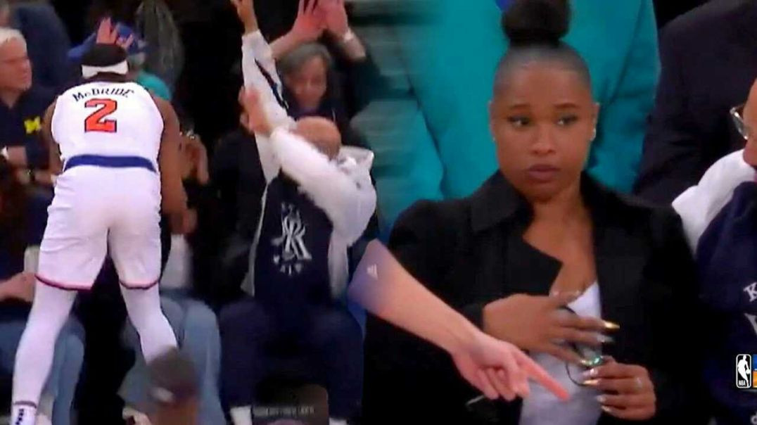 ⁣Jennifer Hudson Gets CRASHED INTO During NBA Game