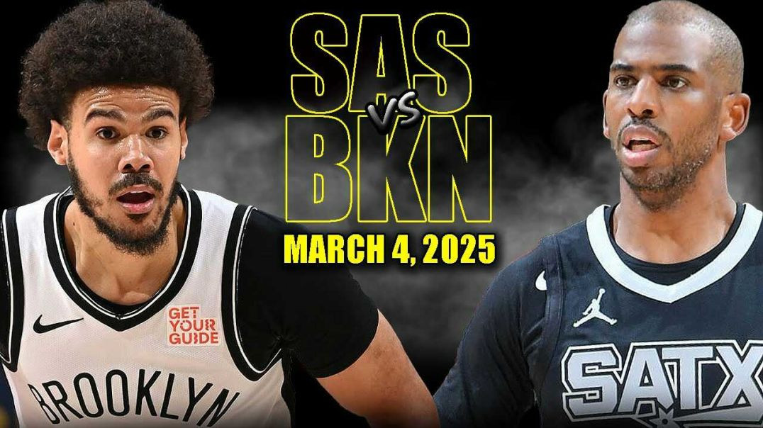 ⁣San Antonio Spurs vs Brooklyn Nets Full Game Highlights - March 4, 2025 | NBA Regular Season