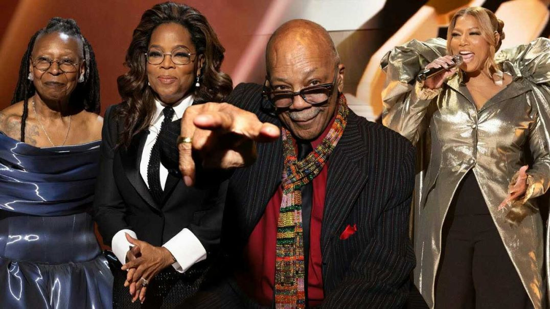 ⁣Oscars: Oprah Winfrey & Whoopi Goldberg REUNITE for Queen Latifah Quincy Jones Tribute