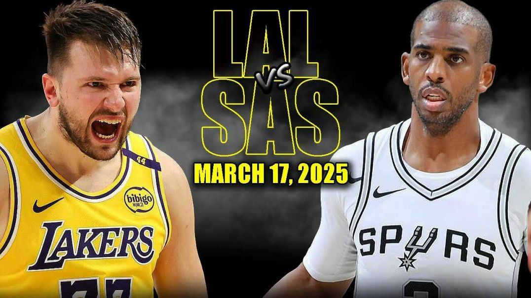 ⁣Los Angeles Lakers vs San Antonio Spurs Full Game Highlights - March 17, 2025 | NBA Regular Season