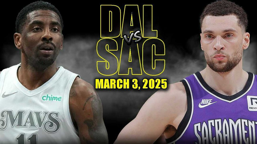 ⁣Dallas Mavericks vs Sacramento Kings Full Game Highlights - March 3, 2025 | NBA Regular Season