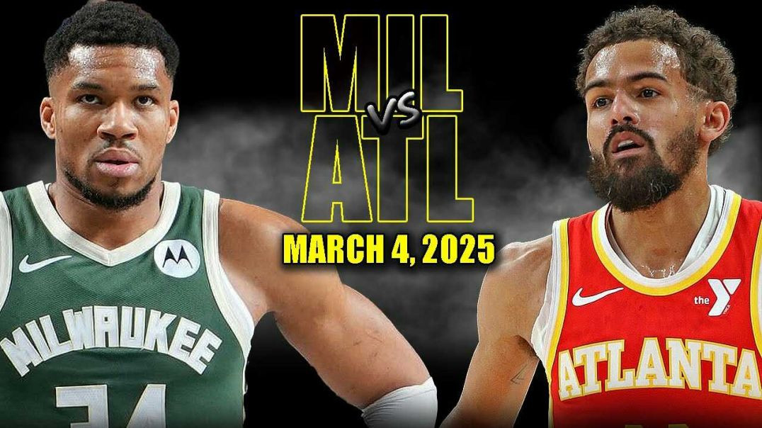 ⁣Milwaukee Bucks vs Atlanta Hawks Full Game Highlights - March 4, 2025 | NBA Regular Season