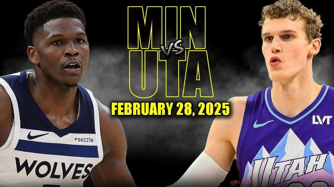 ⁣Minnesota Timberwolves vs Utah Jazz Full Game Highlights - February 28, 2025 | NBA Regular Season