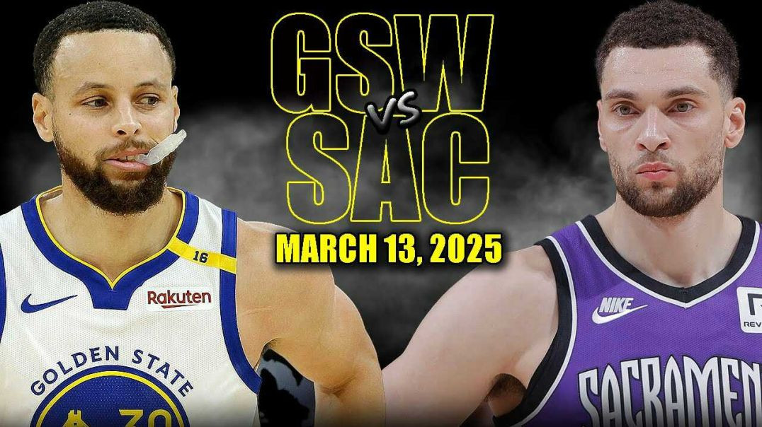 ⁣Golden State Warriors vs Sacramento Kings Full Game Highlights - March 13, 2025 | NBA Regular Season