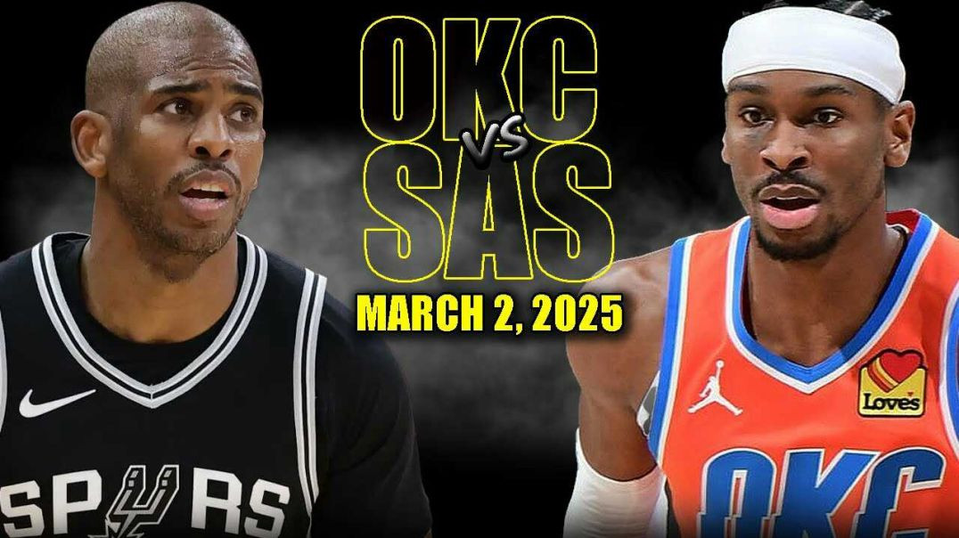 ⁣Oklahoma City Thunder vs San Antonio Spurs Full Game Highlights - March 2, 2025 | NBA Regular Season