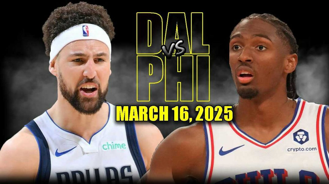 ⁣Dallas Mavericks vs Philadelphia 76ers Full Game Highlights - March 16, 2025 | NBA Regular Season