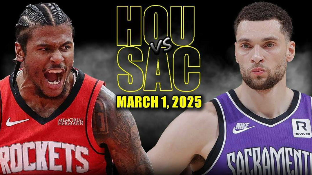 ⁣Sacramento Kings vs Houston Rockets Full Game Highlights - March 1, 2025 | NBA Regular Season