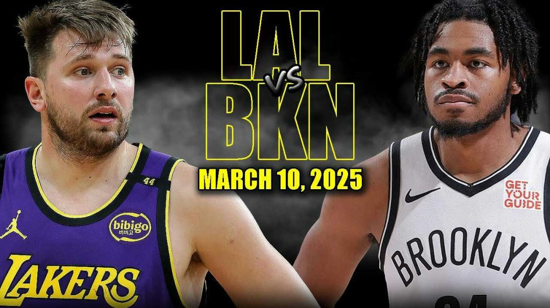 ⁣Los Angeles Lakers vs Brooklyn Nets Full Game Highlights - March 10, 2025 | NBA Regular Season